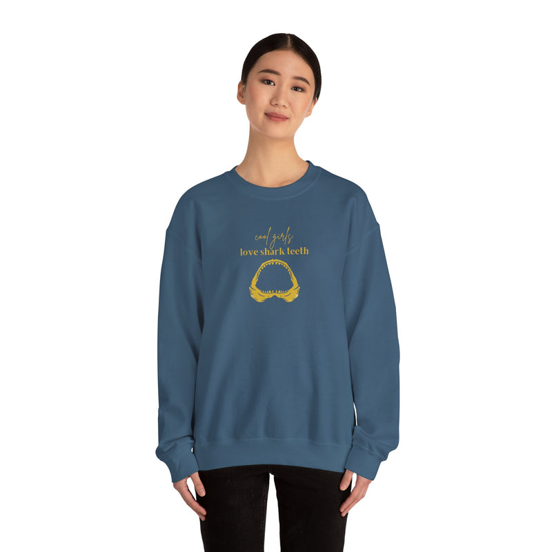 Gold Love Sharks Teeth Sweatshirt