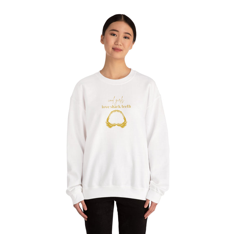 Gold Love Sharks Teeth Sweatshirt